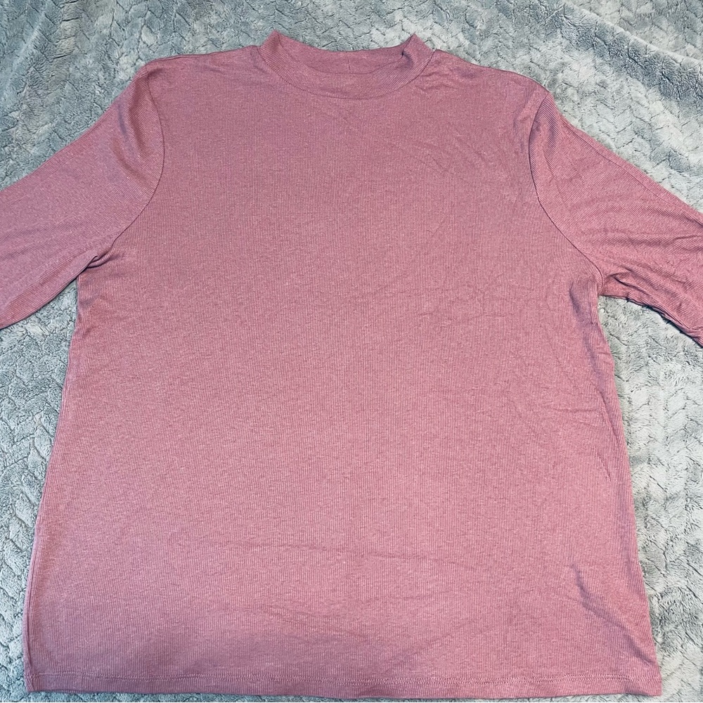 A New Day Purple 3/4 Sleeve Lightweight Top. Soft & Stretchy. NWOT Size XXL